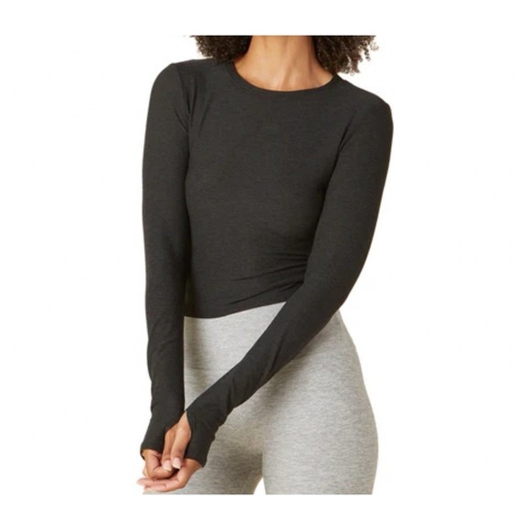 Lot of 2 NWT Beyond Yoga Performance Knit Overlap Back Cropped Pullover Size XL - Picture 3 of 15